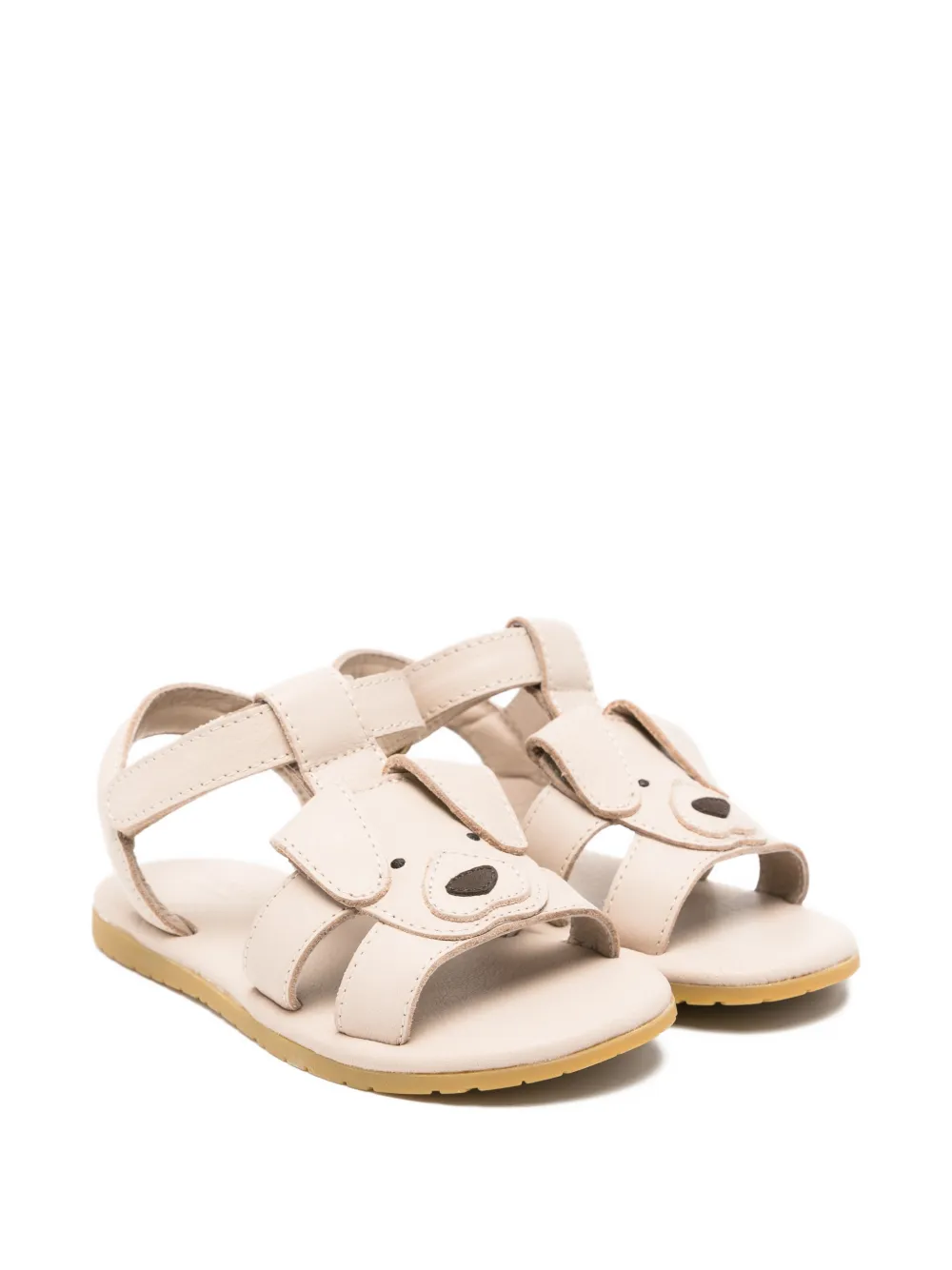 Donsje dog appliqué sandals - Toni neutri