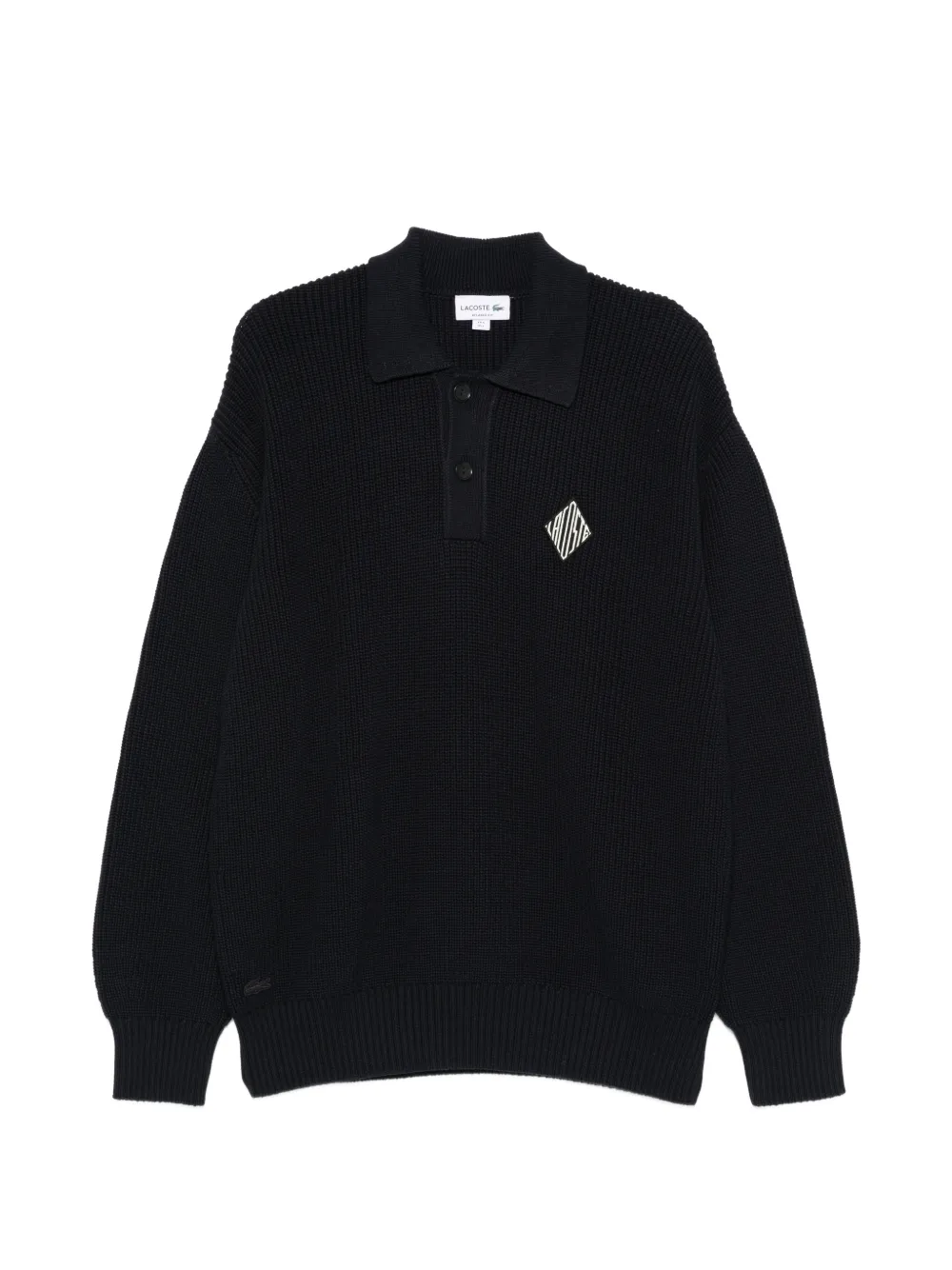 Lacoste polo-collar sweater - Nero