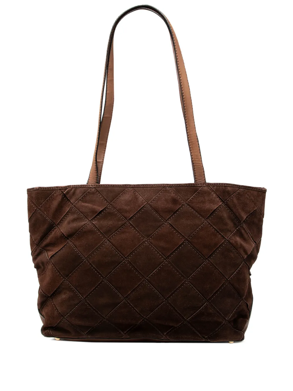 Bottega Veneta Pre-Owned 20th Century Suede Intrecciato tote bag - Marrone