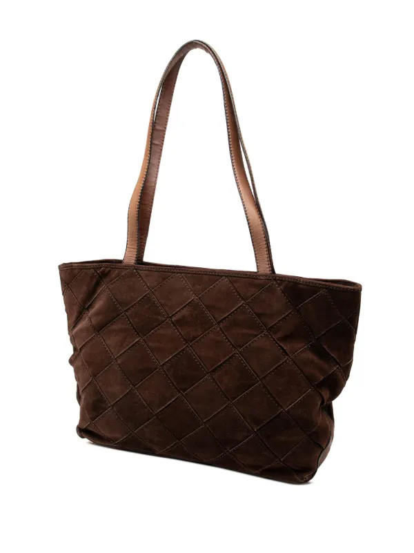 Bottega Veneta Pre-Owned 20th Century スエード イントレチャート 