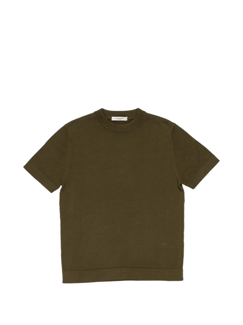 Paolo Pecora Kids ribbed-neck T-shirt - Verde