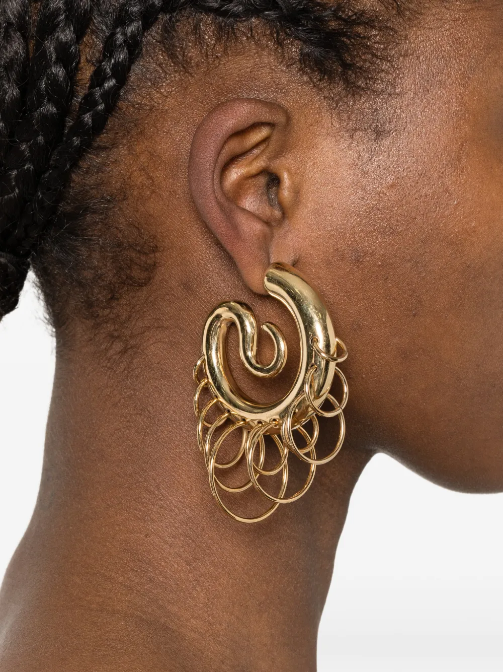  Panconesi Medium Serpent Earrings - Gold 