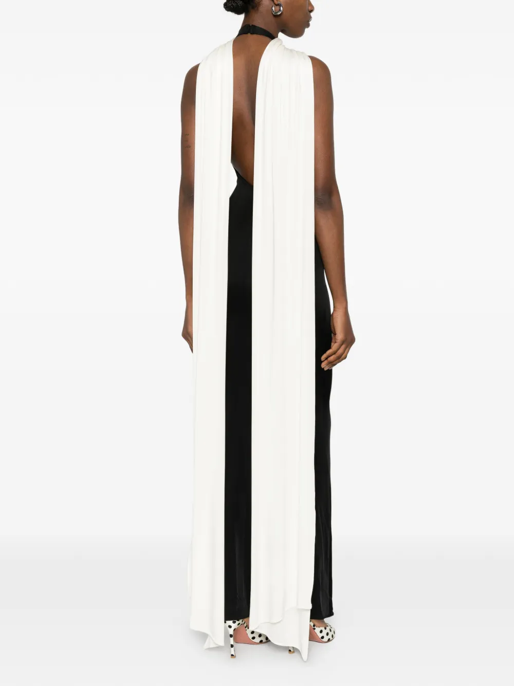 The New Arrivals Ilkyaz Ozel Leia maxi dress - Nero