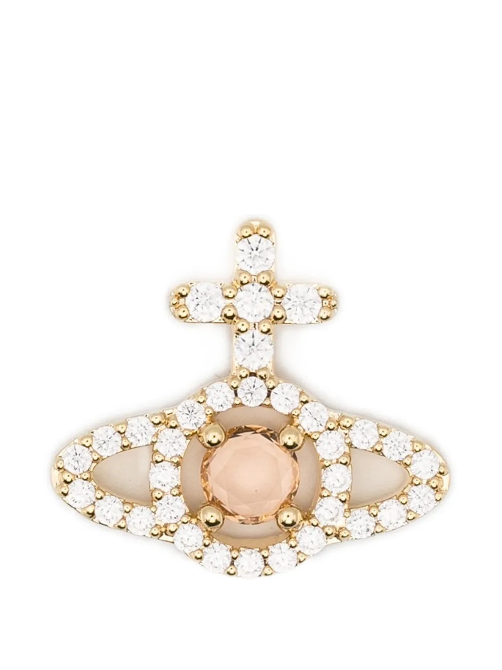 Vivienne Westwood Olympia orb-crystal earrings - Oro