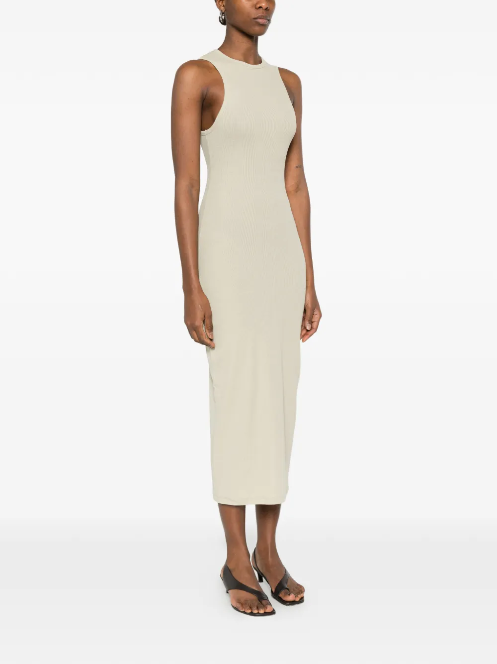 WARDROBE.NYC Mouwloze jurk Beige