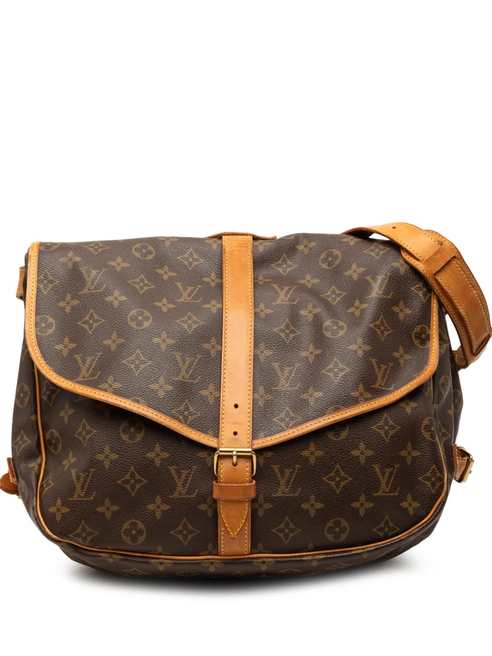 Louis Vuitton Pre-Owned 1991 Monogram Saumur 35 crossbody bag - Marrone