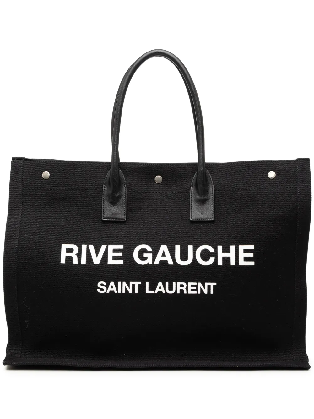 Saint Laurent Pre-Owned 2019 Canvas Rive Gauche tote bag - Nero