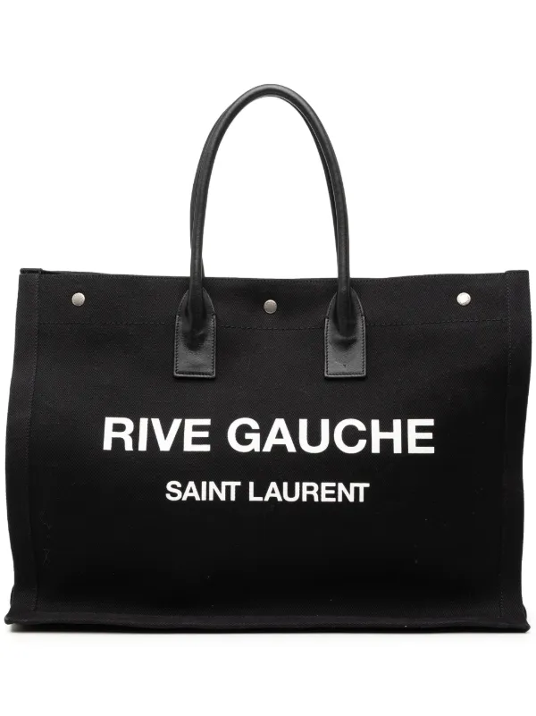 【美品】SAINT LAURENT PARISリヴゴーシュキャンバストートバッグ Saint Laurent Pre-Owned 2019 キャンバス リヴ・ゴーシュ トート