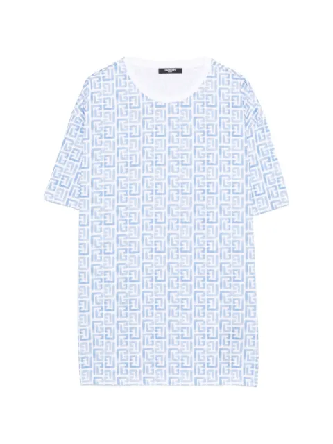 Balmain Kids patterned T-shirt