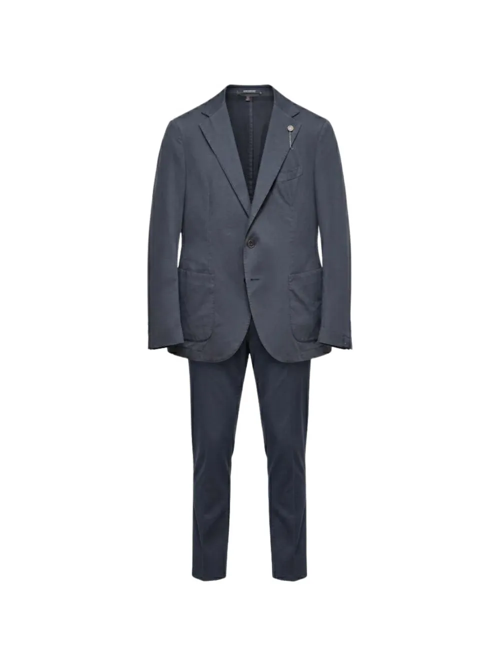 Santaniello single-breasted patch-pocket suit | blå | Image 1