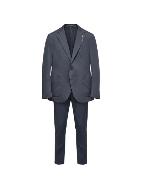 Santaniello single-breasted patch-pocket suit