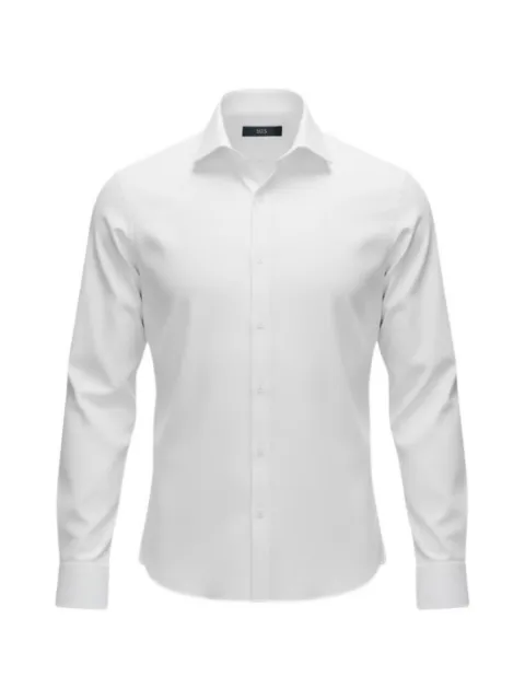 100HANDS spread-collar long-sleeve shirt