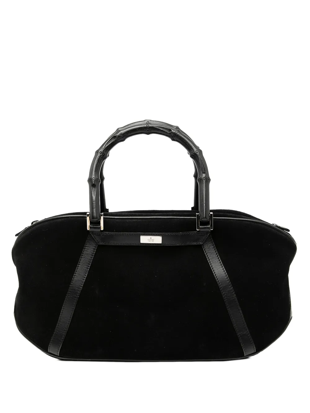 Gucci Pre-Owned 20th Century Bamboo Suede handbag - Nero