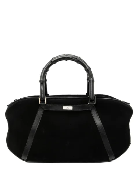 Gucci Pre-Owned 20th Century Bamboo Suede handbag