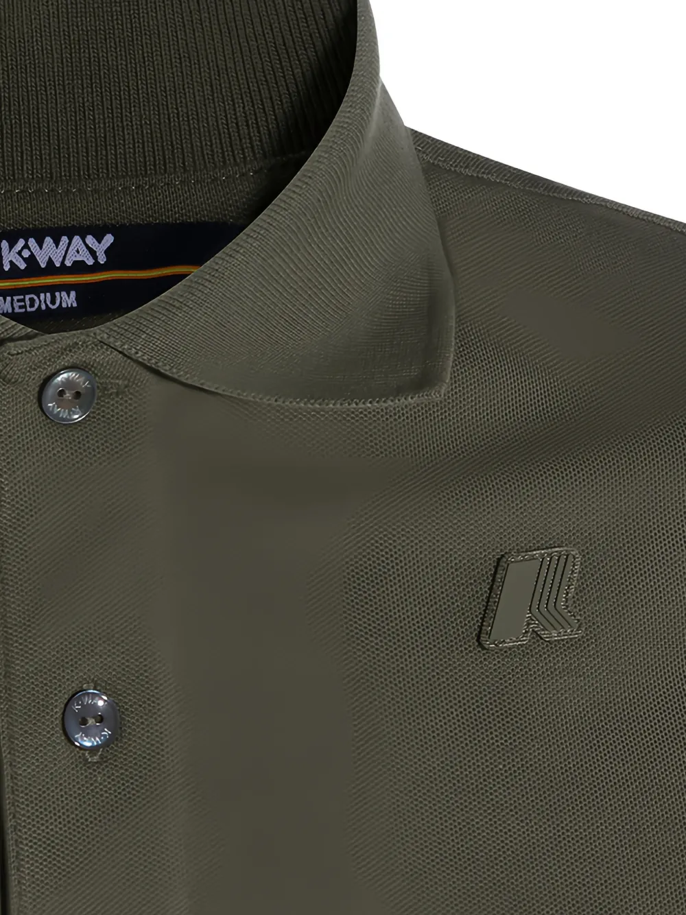 K-Way Poloshirt met logo Groen