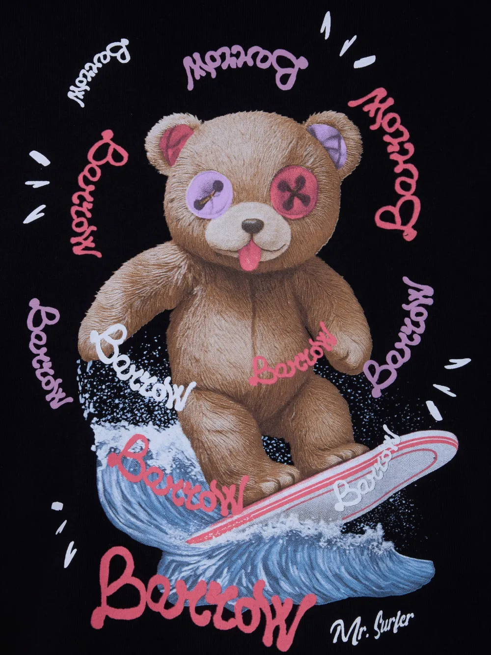 BARROW T-shirt met print Zwart