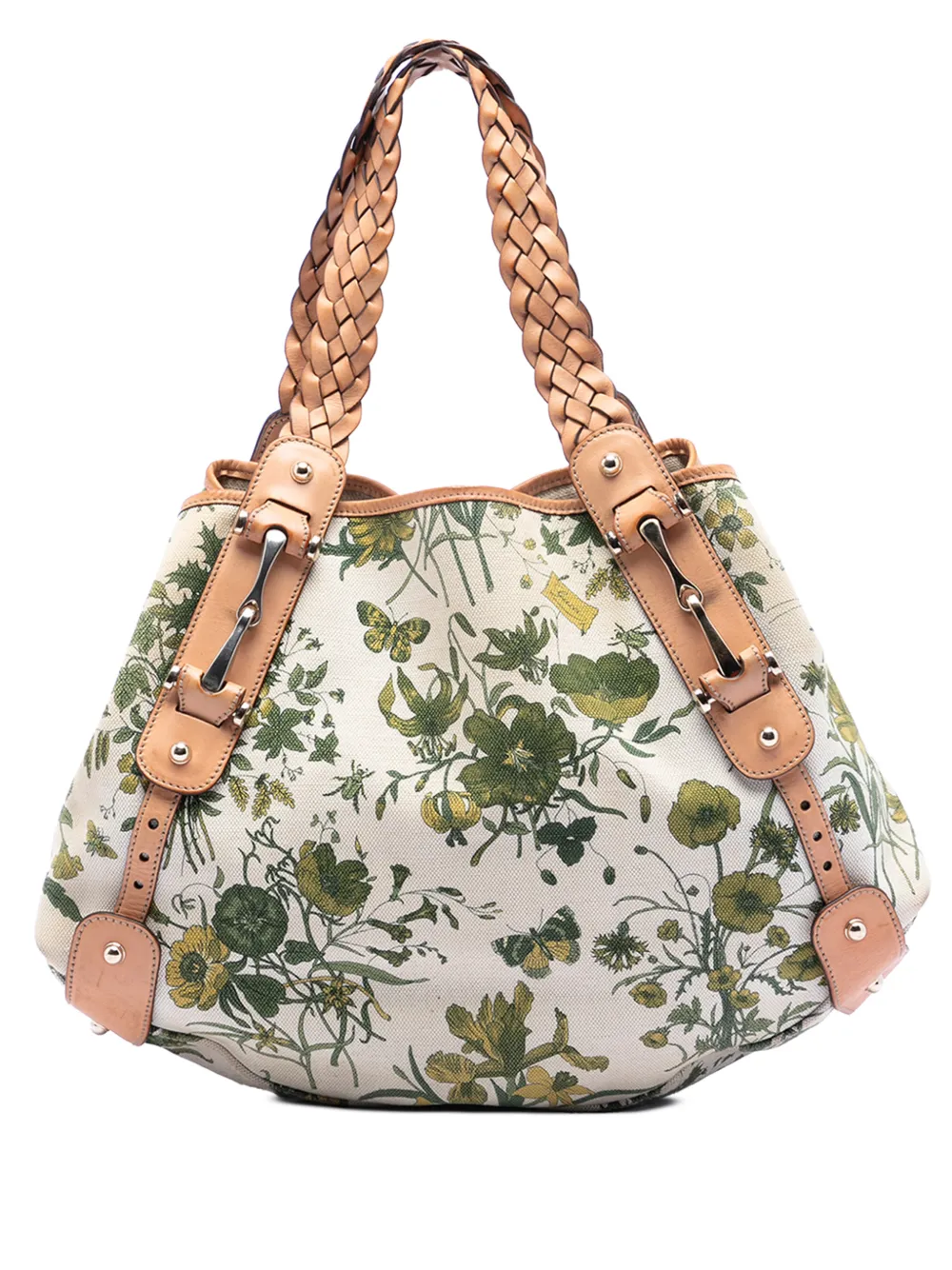 Gucci Pre-Owned 2016-2026 Medium Canvas Floral Pelham shoulder bag - Bianco