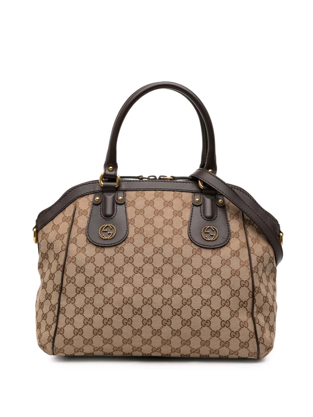 Gucci Pre-Owned 2016-2026 Medium GG Canvas Scarlett satchel - Marrone