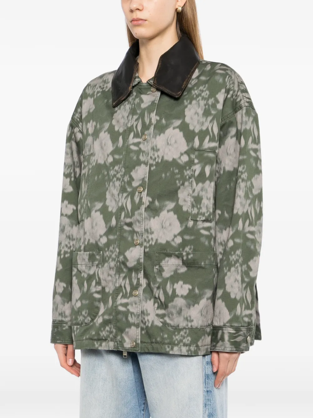  Halfboy Floral Parka - Green 