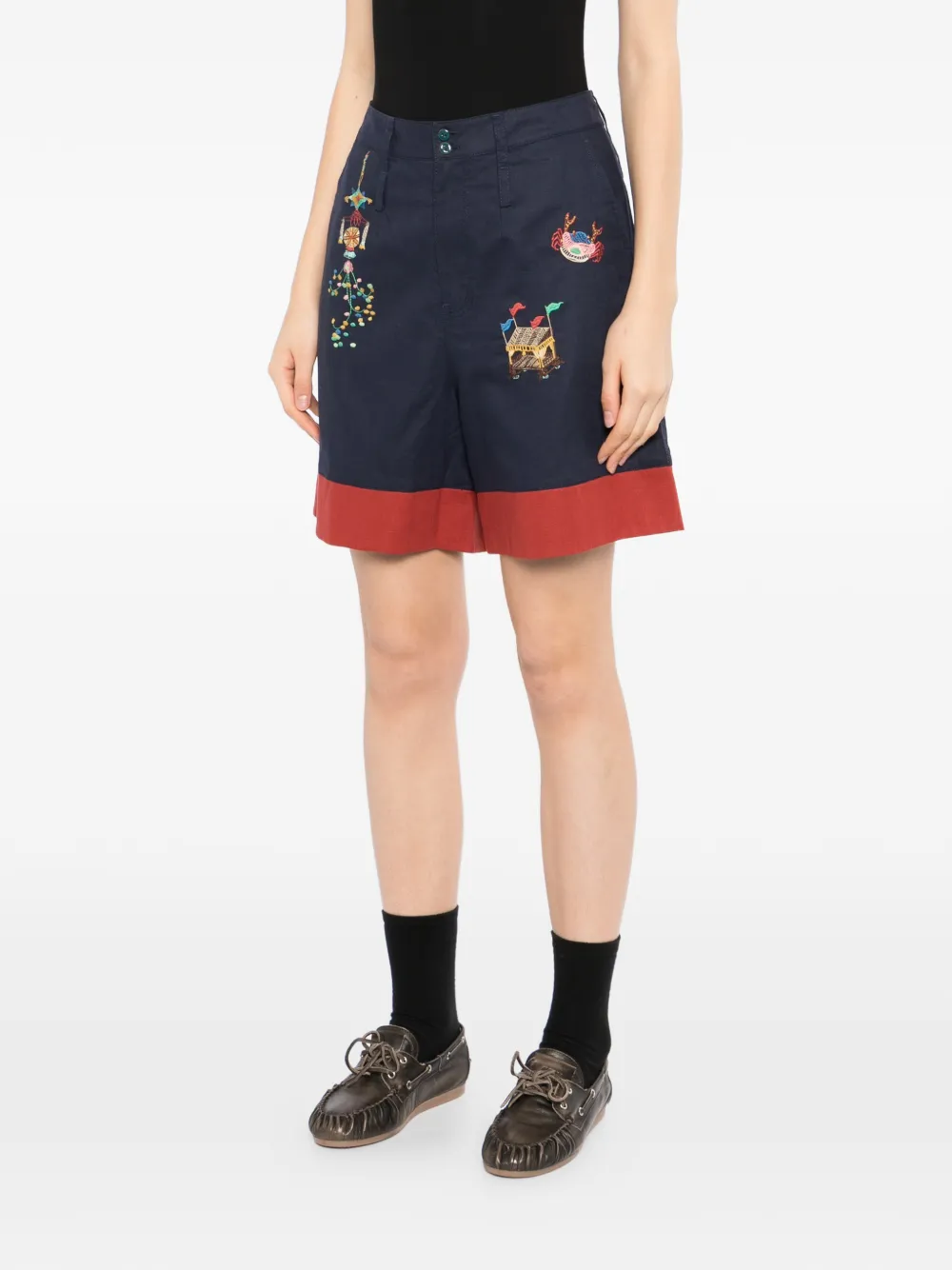 Embroidered Shorts