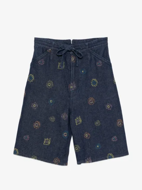 GARÇON BY GARÇON floral denim shorts