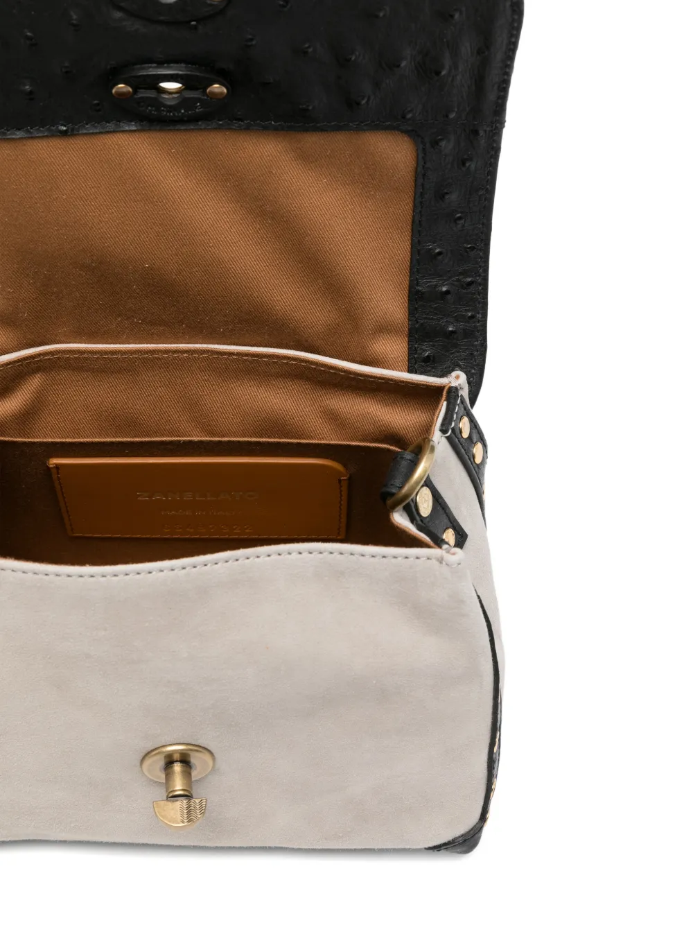 Zanellato Kleine Postina tas met handvat Grijs