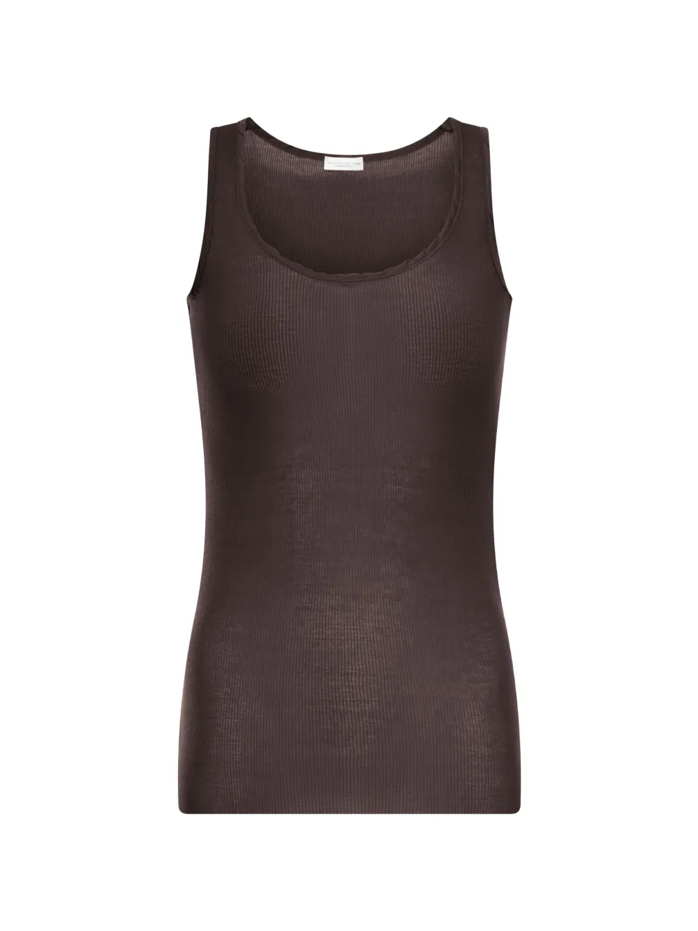Roberto Collina ribbed tank top - Marrone