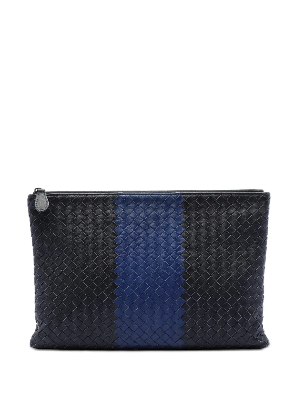 Bottega Veneta Pre-Owned 2012-2026 Bicolor Nappa Intrecciato clutch bag - Nero