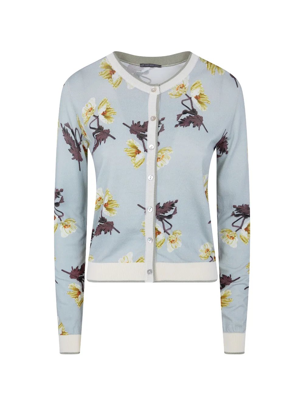 IN BED WITH YOU floral cardigan - Blu