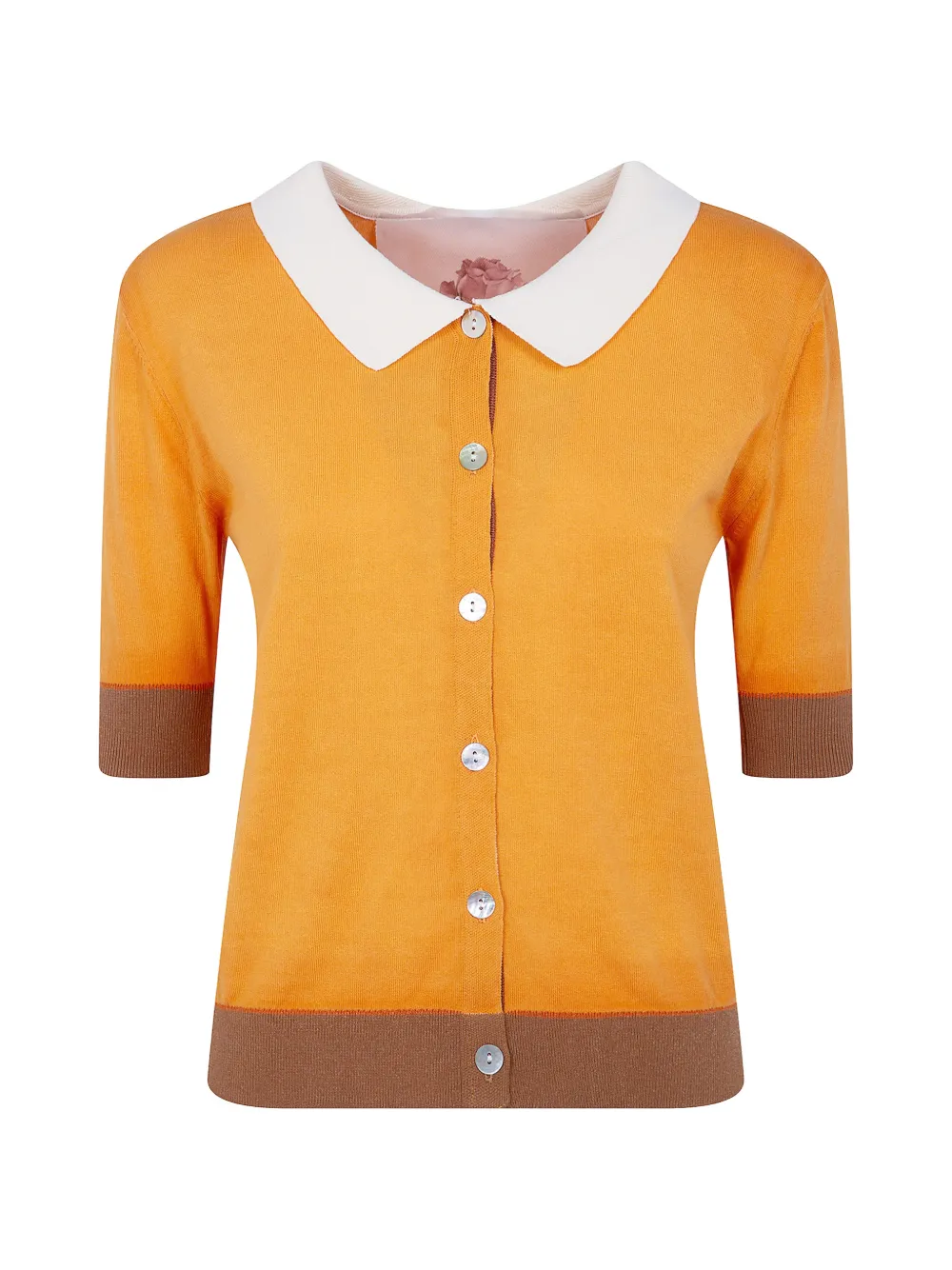 IN BED WITH YOU collar button shirt - Arancione
