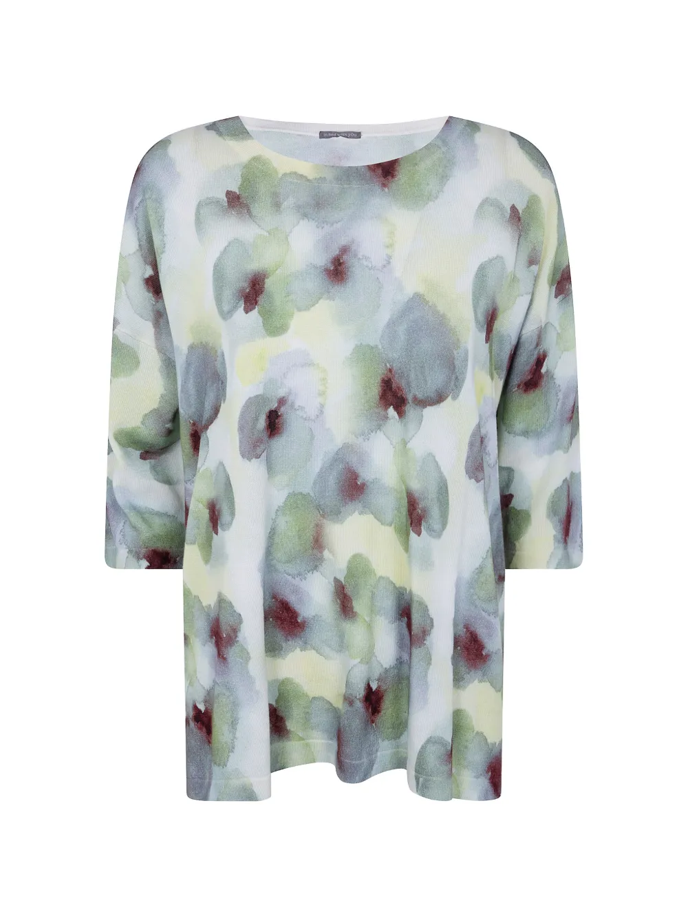 IN BED WITH YOU floral knitted sweater - Blu