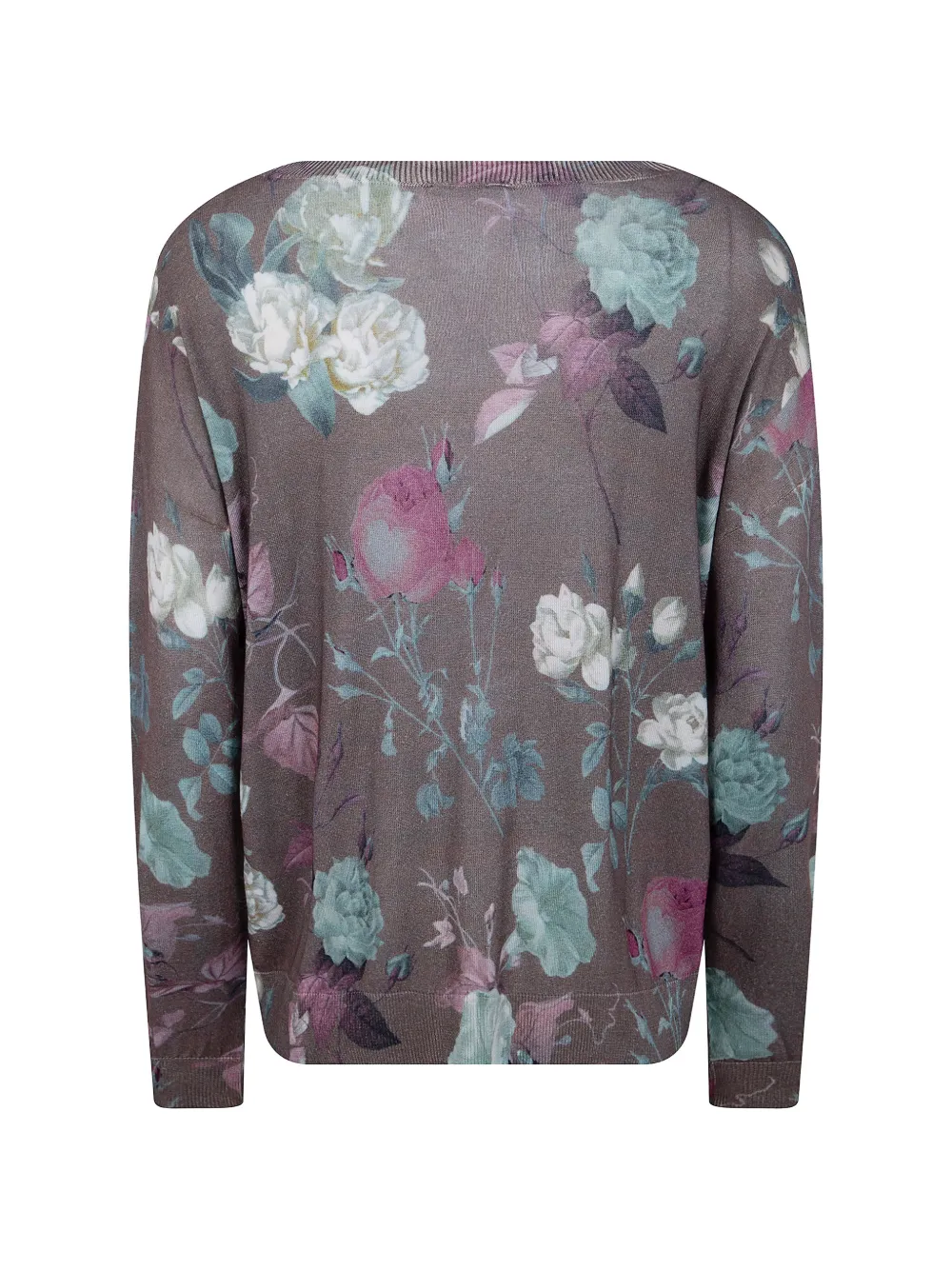  In Bed With You Floral V-neck Sweater - Brown 