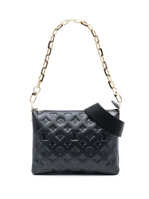 Louis Vuitton Pre-Owned 2021-2025 Monogram Embossed Puffy Lambskin Coussin PM satchel