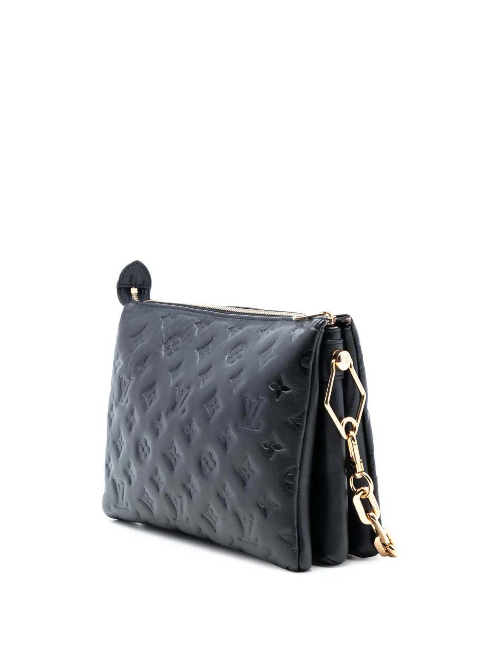  Louis Vuitton Pre-owned Bolso Satchel Puffy Coussin Pm De Piel De Borrego Con Monograma 2021-2025 - Negro 