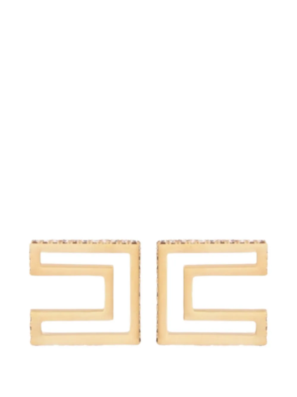 Elisabetta Franchi rhinestones-embellishment earrings - Oro