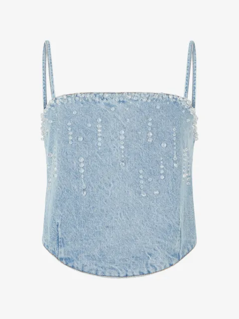 Giuseppe Di Morabito beaded sleeveless top