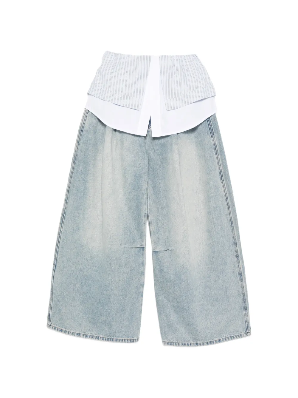 Feng Chen Wang Jeans con passanti per cintura - Blu