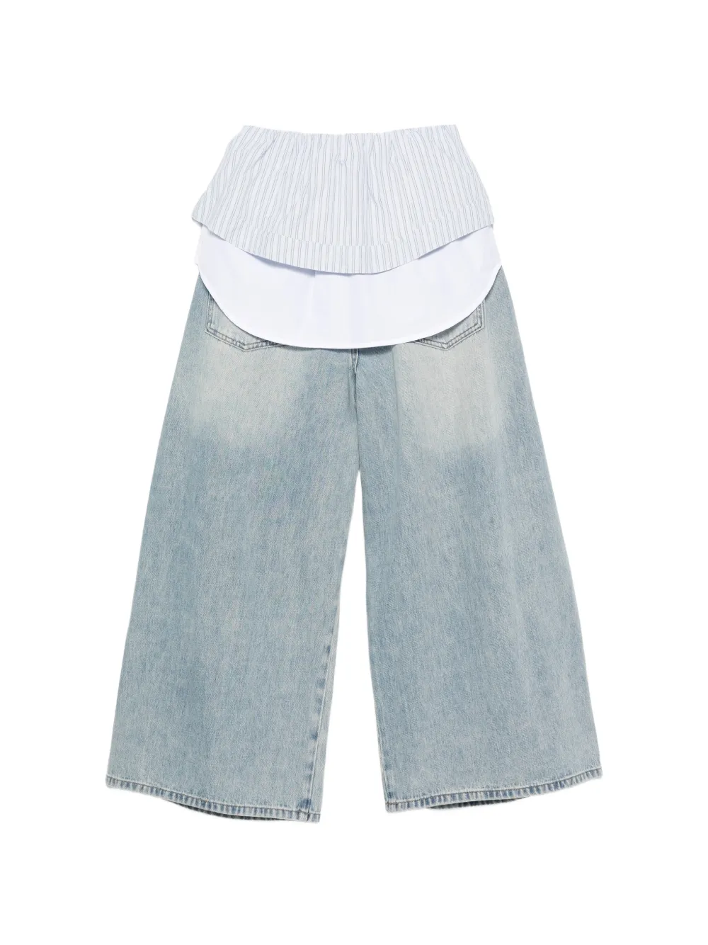  Feng Chen Wang Belt-loop Pocket Jeans - Blue 