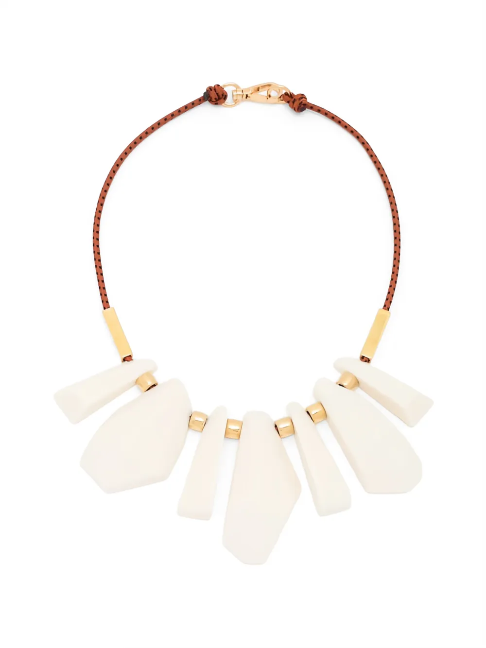 Plan C irregular-pendants necklace - Oro