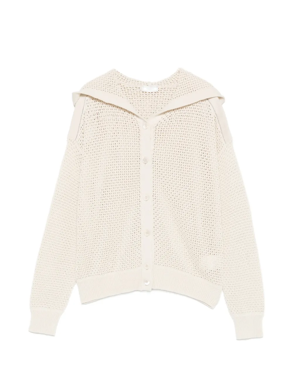 Peserico open-knit hooded cardigan - Toni neutri