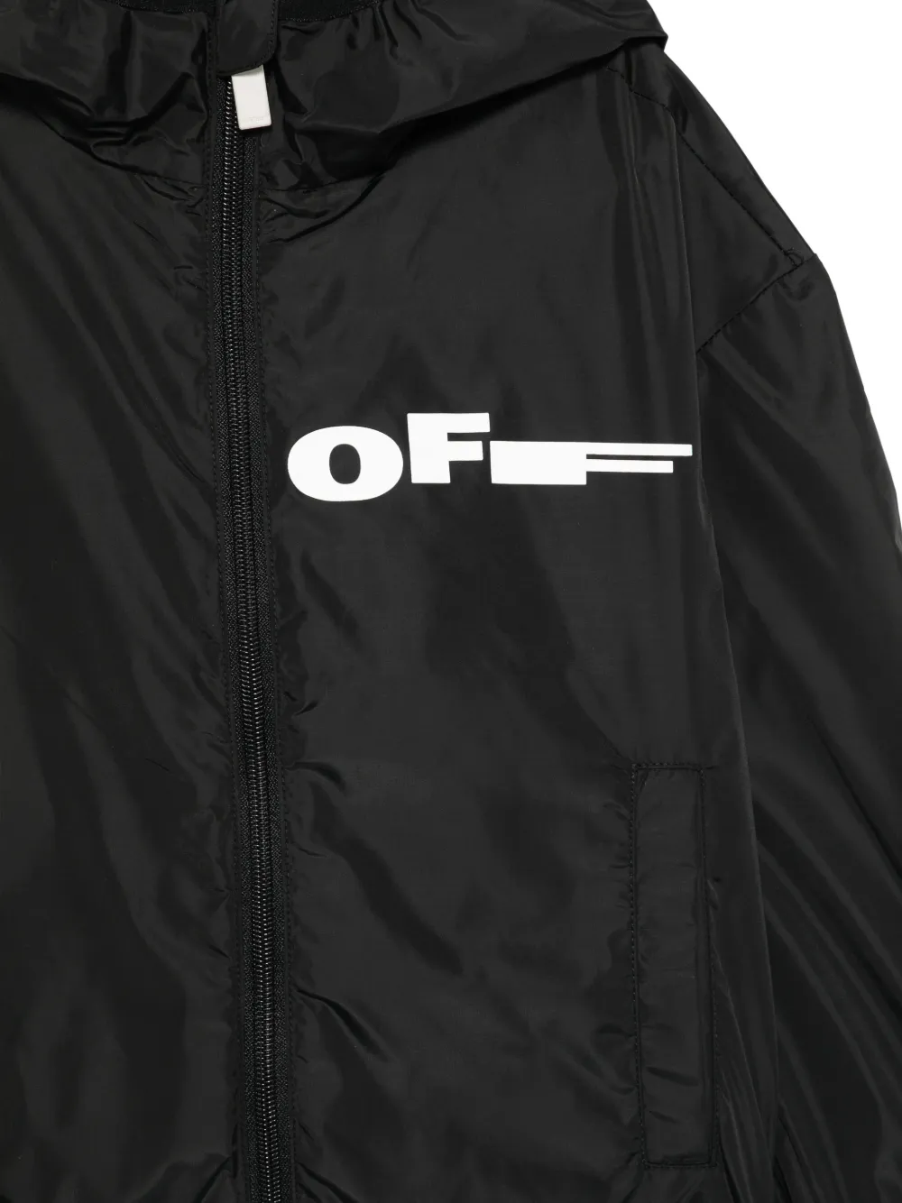 Off-White Kids Jack met capuchon Zwart