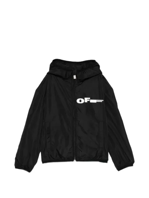 Off-White Kids جاكيت بهودي وسحاب