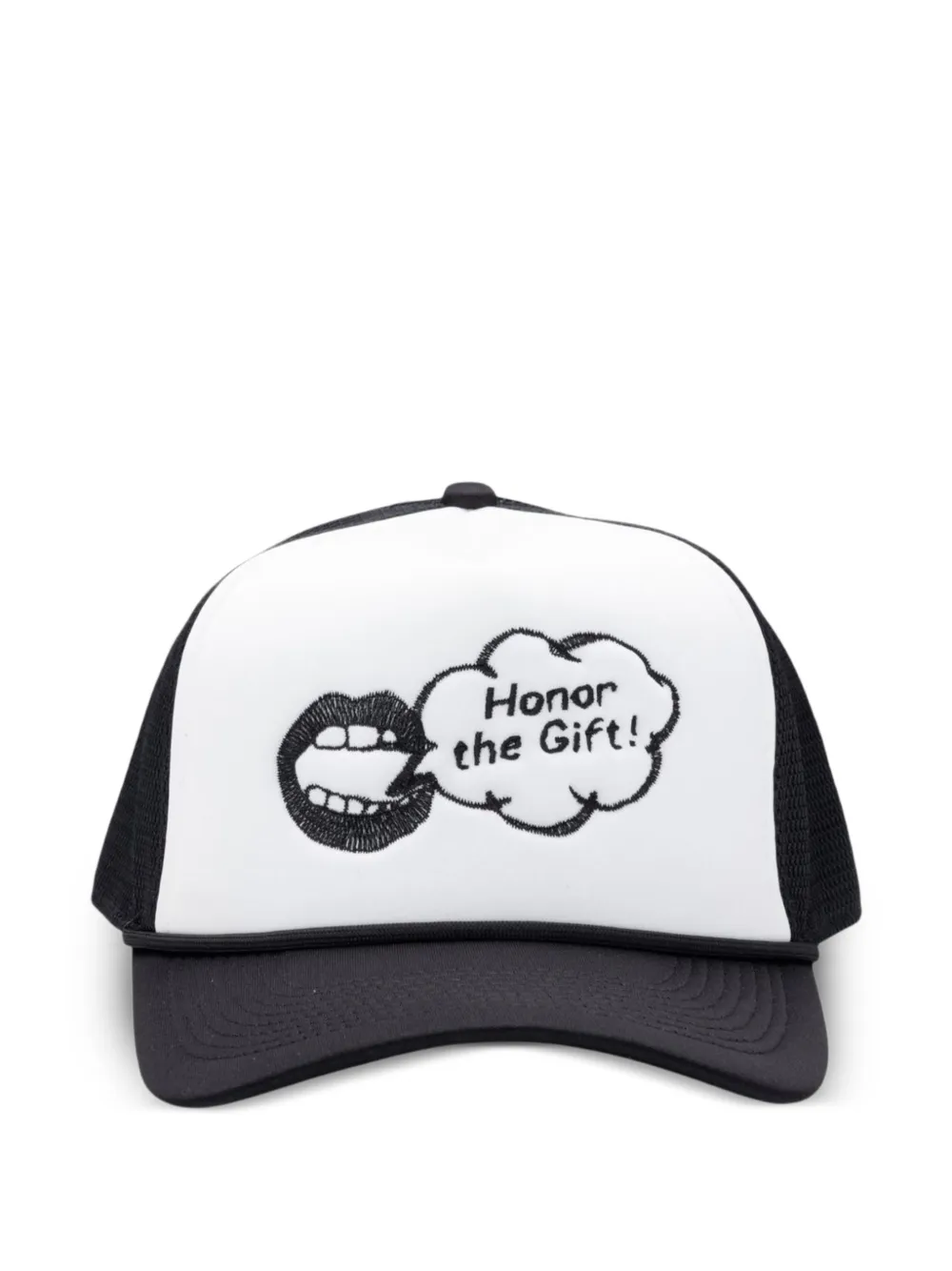 Honor The Gift logo-embroidered trucker cap - Nero
