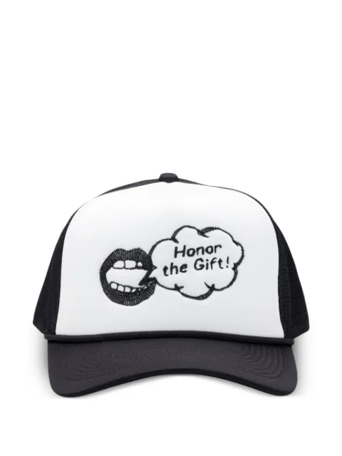 Honor The Gift logo-embroidered trucker cap