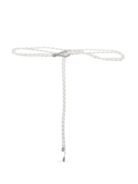 Peserico cinturón trenzado con apliques