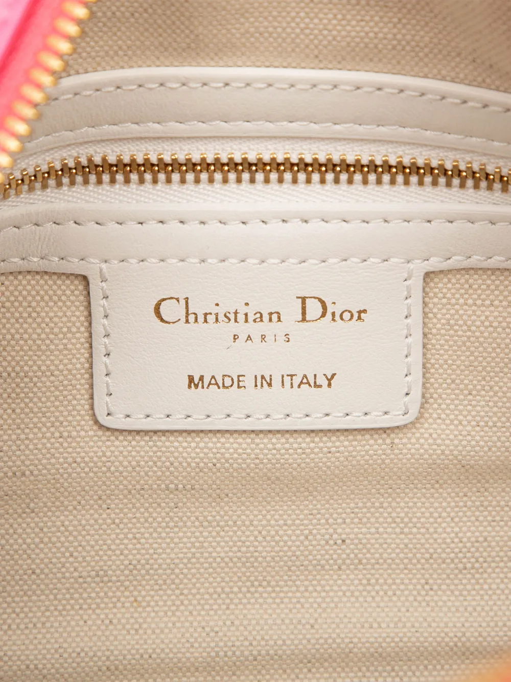 2022 Small Leather Dior Vibe Zip Bowling Bag Satchel