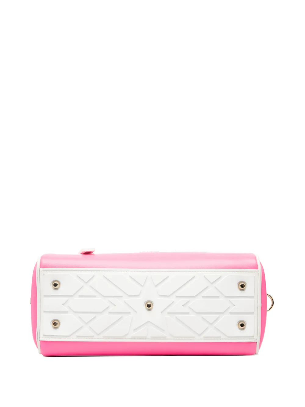 2022 Small Leather Dior Vibe Zip Bowling Bag Satchel