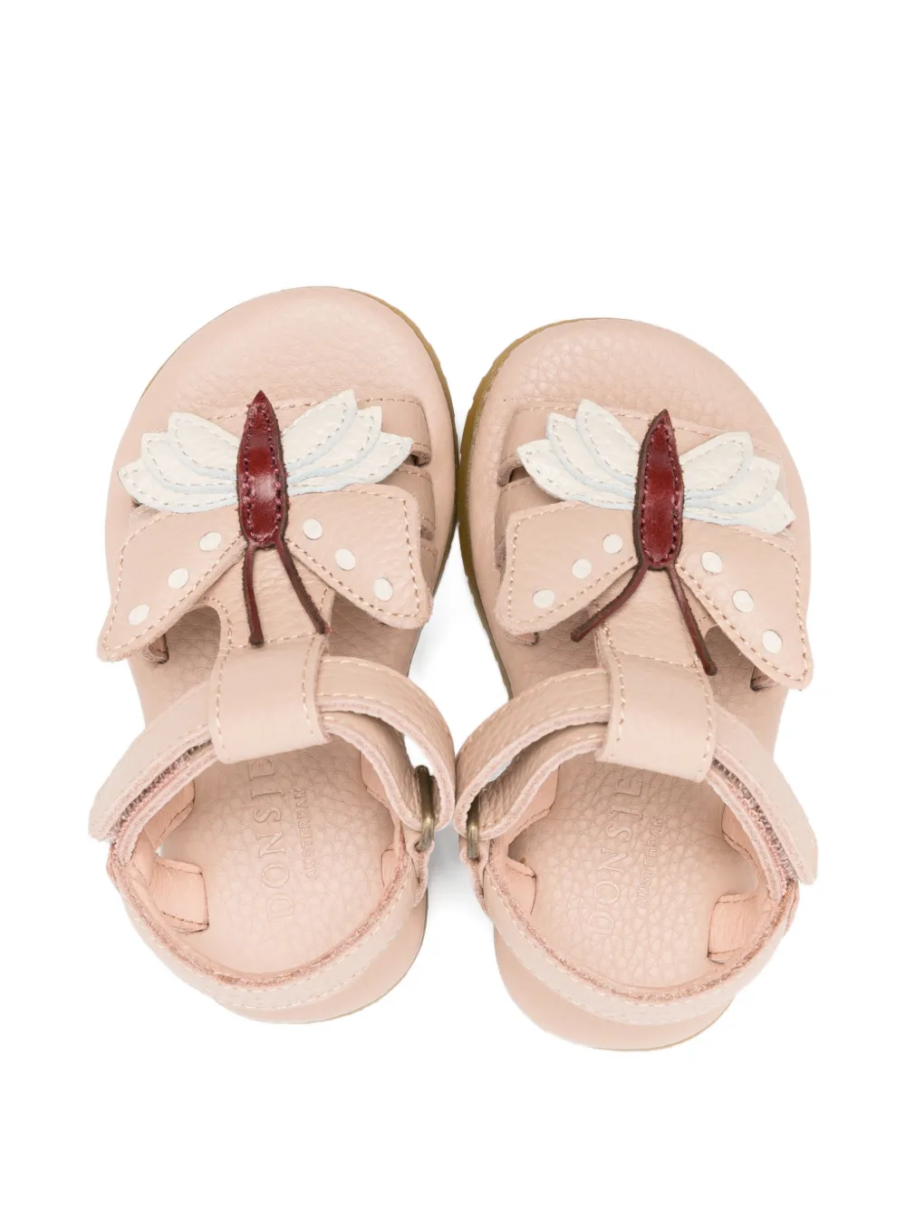 Donsje Butterfly leren sandalen Roze