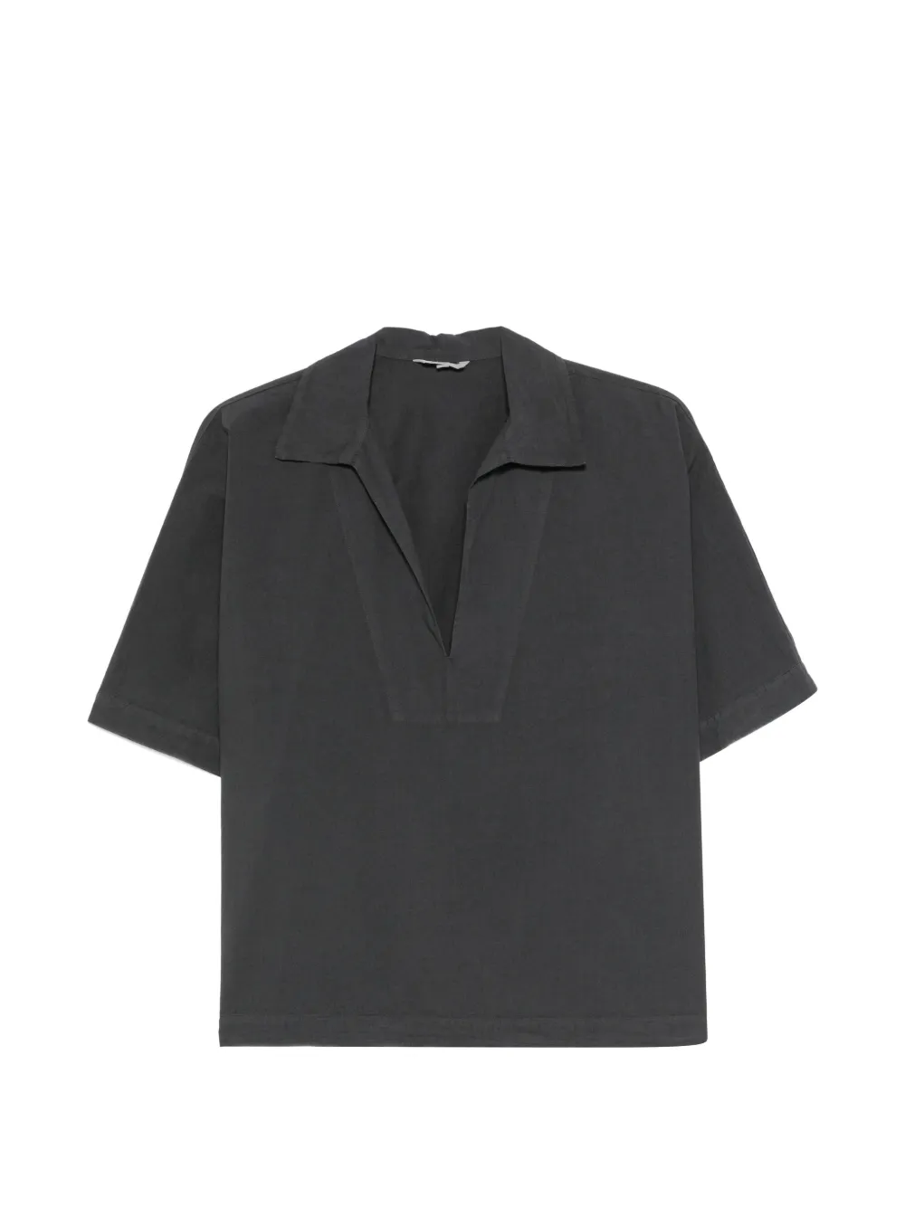 Barena V-neck cotton blouse - Grigio