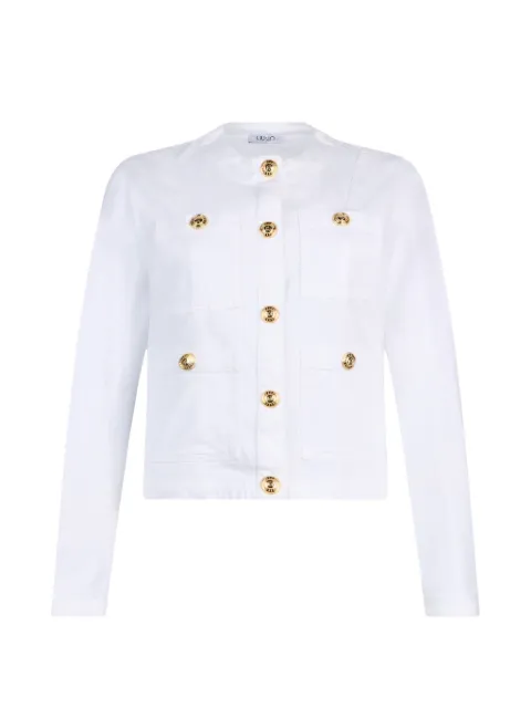 LIU JO chaqueta vaquera con bolsillos de parche